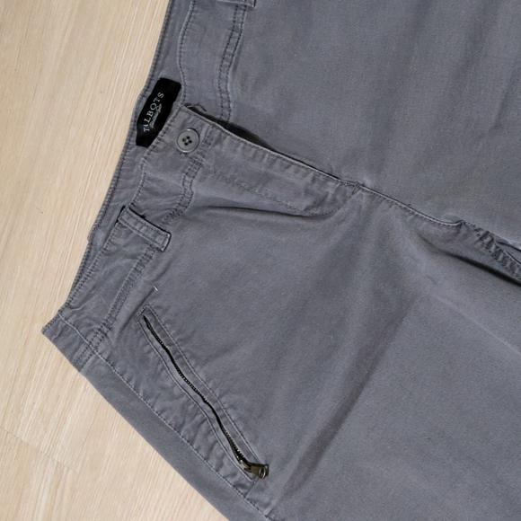 🍑Talbots Faded Gray Chinos Modern Cut Zip Ankle Zip Pockets Size 9 C276 - Picture 5 of 13